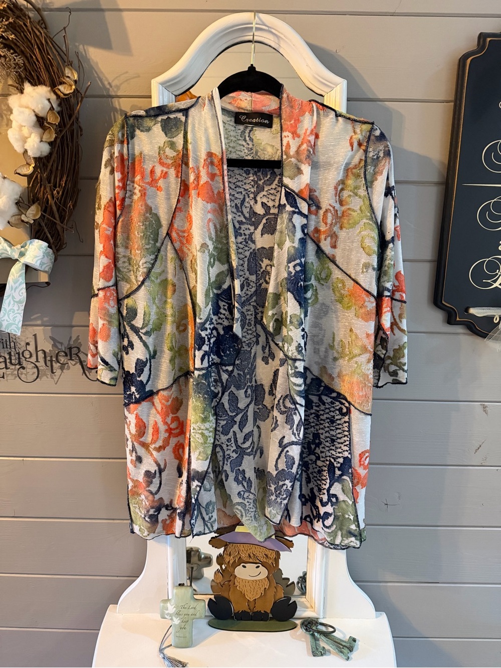 Women's Multicolor Floral Kimono
